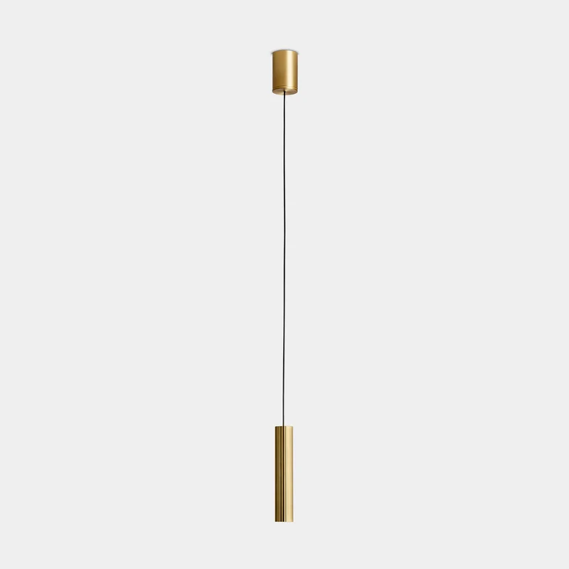 Lámpara de techo colgante LedsC4 Prolix LED oro mate 2700K regulable 00-8513-DN-DN