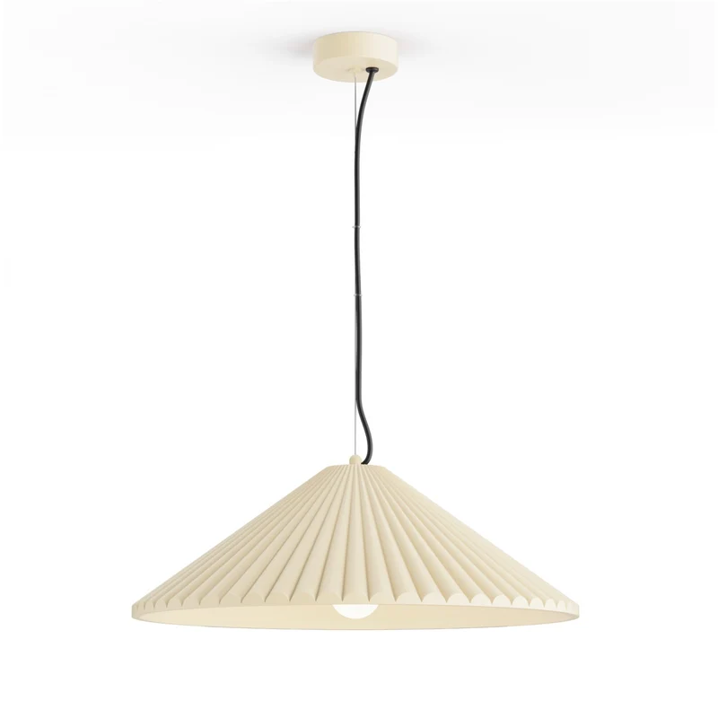 Lámpara de techo colgante Sulion Elena E27 beige