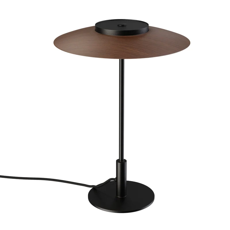Lámpara de sobremesa Sulion Valentina LED madera metal CCT 9W