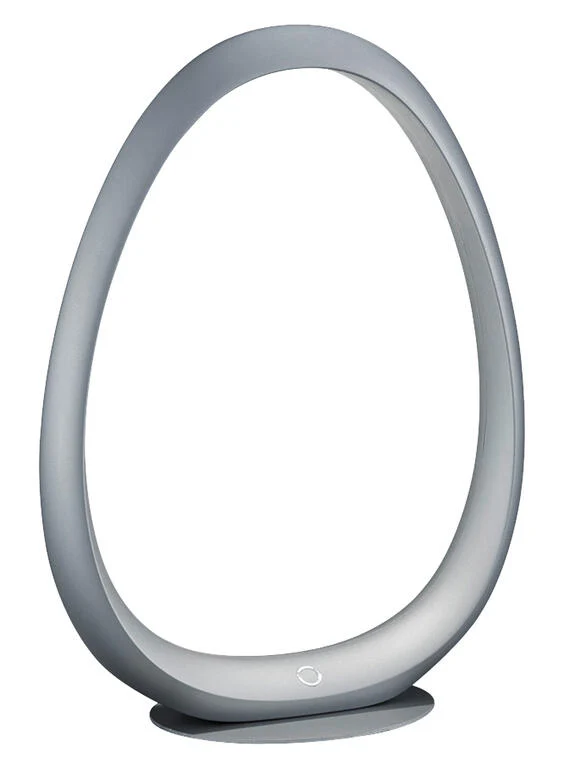 Lámpara de sobremesa MDC Ring LED plata 4000K regulable 4W 573343221