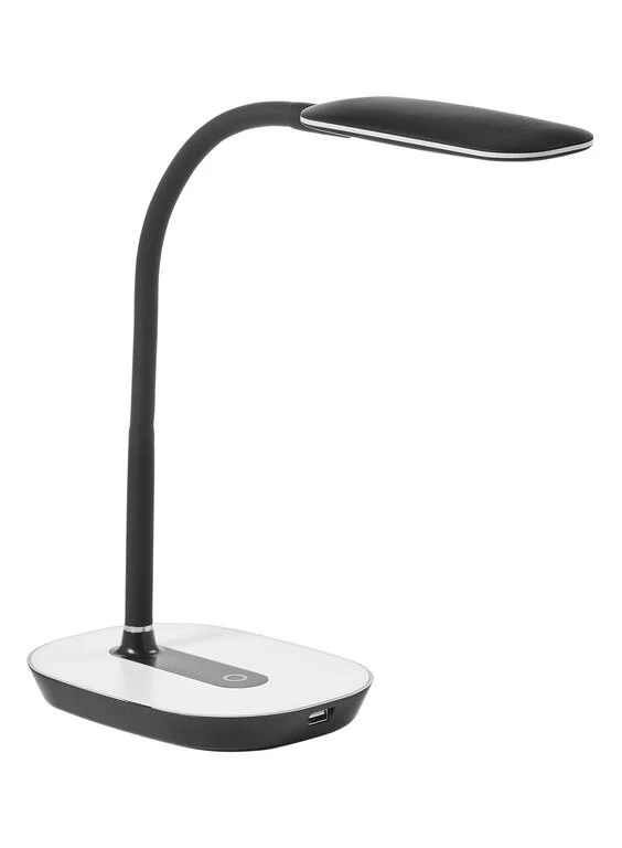 Lámpara de sobremesa MDC Lena LED negro blanco 4000K 5W 575527301