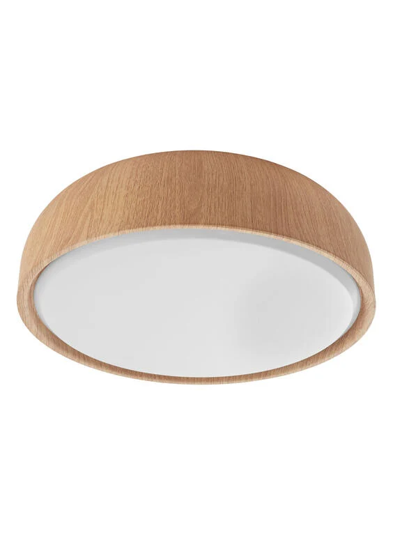 Plafón de techo MDC LED madera natural cctk regulable IP44 36W 578015503