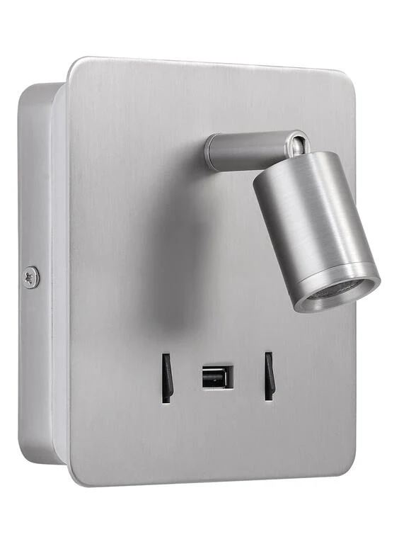 Aplique de pared MDC LED satinado níquel 3000K 3W 577213602
