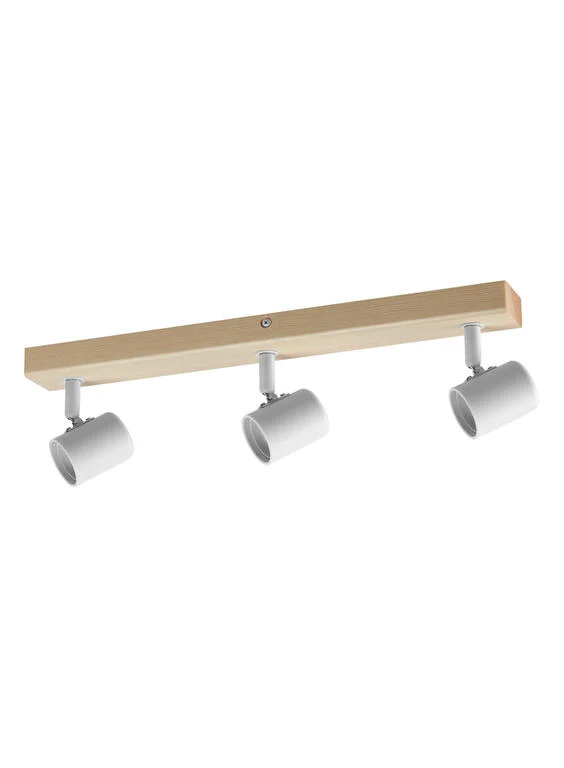 Foco LED MDC Etnia blanco madera natural 450038101
