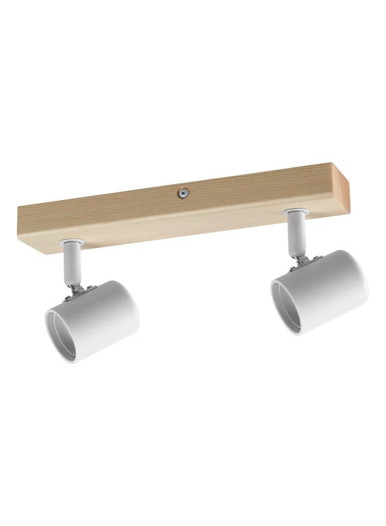 Foco LED MDC Etnia blanco madera natural 450028101