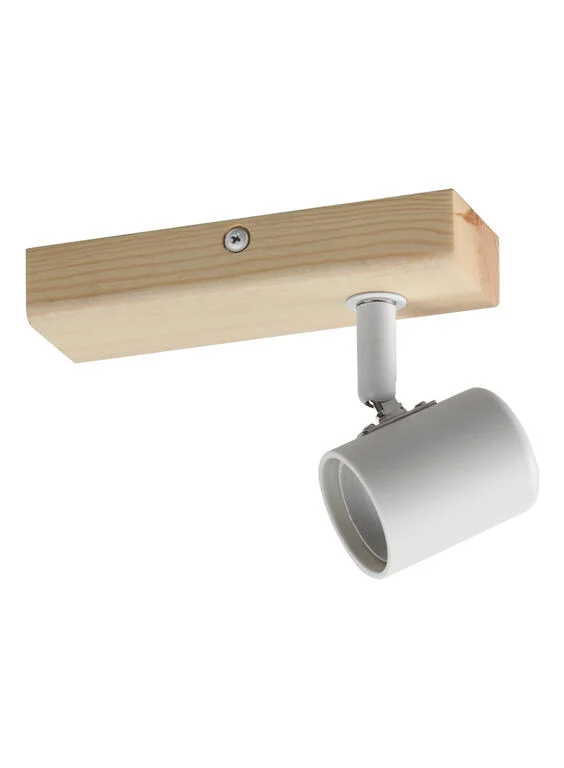 Foco LED MDC Etnia blanco madera natural 450018101