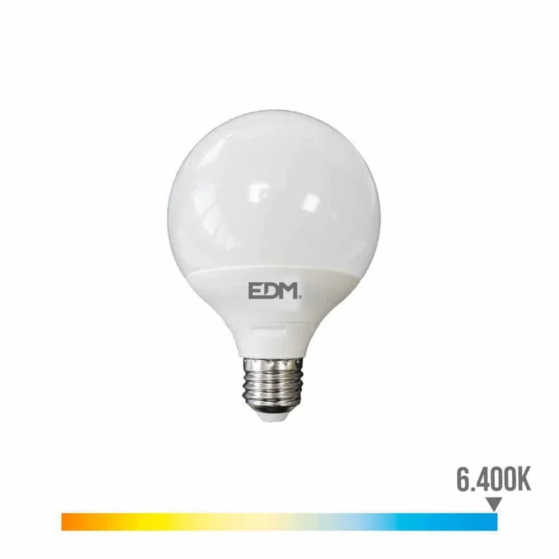 Elektro3 BOMBILLA GLOBO Ø 125MM LED15W E27 6.400K LUZ FRIA EDM