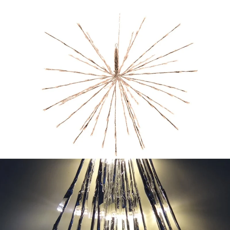 Elektro3 navidad Figura LED Con Puntas 45Cm Efecto destello Fijo 72 LEDs Blanco Calido 71691