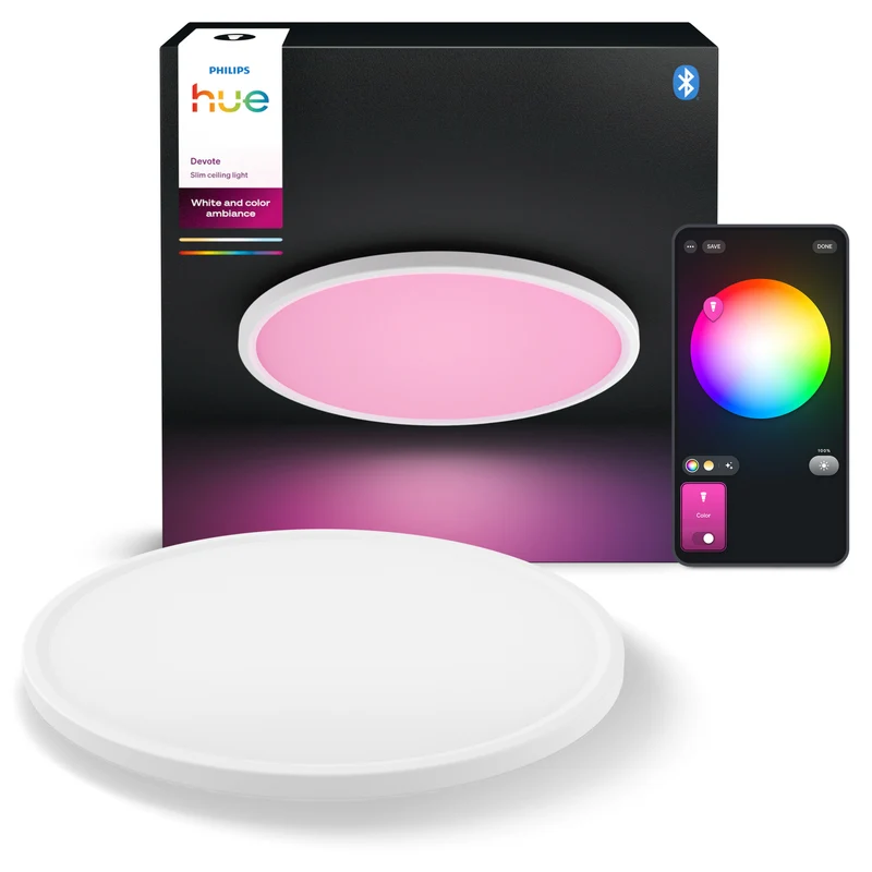 Philips Hue White and Color Ambiance Plafón devote blanco RGBW 23W 2900lm 87211