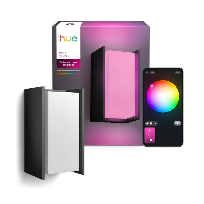 Philips Hue White and Color Ambiance Aplique de pared Turaco wall lantern 8721103