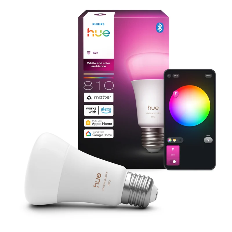 Philips Hue White and Color Ambiance Bombilla RGBW 6W 810lm 87201