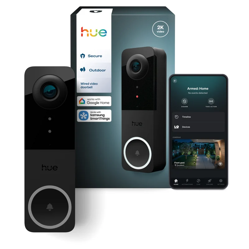 Philips Hue Security Cámara inteligente Secure hue negro IP54 87201
