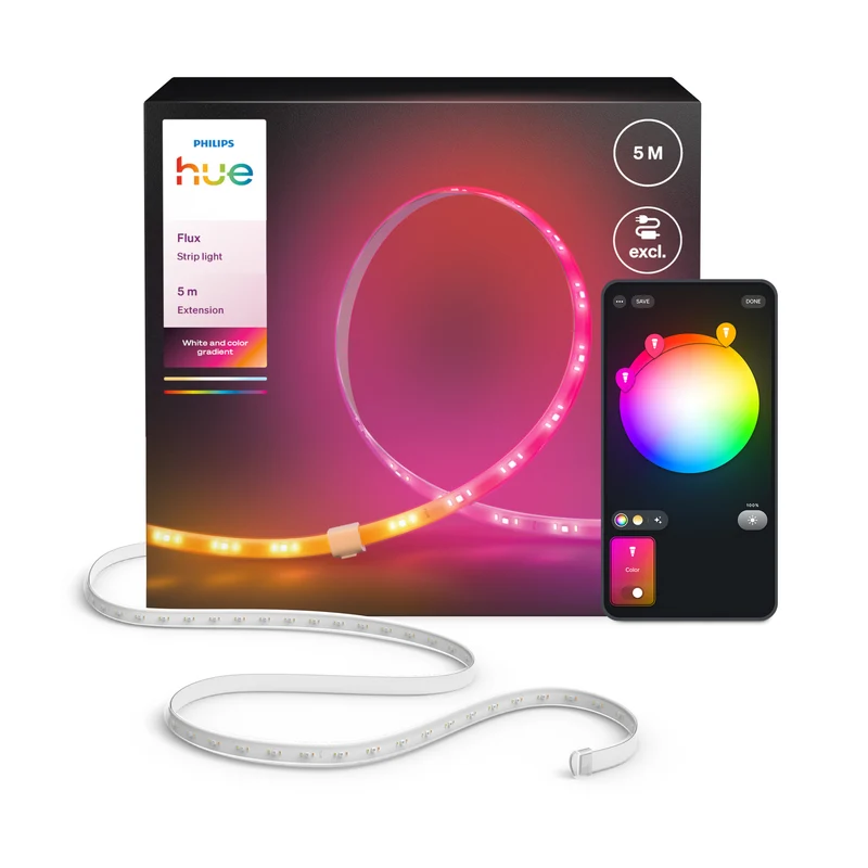 Philips Hue White and Color Ambiance Extensión tira LED flux blanco RGBW 48W 8721103