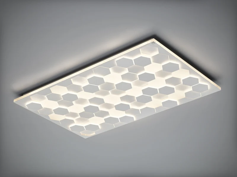 Aplique de pared Trio Cifavo blanco mate 2000-4000K regulable 115x70cm 66W 245490131