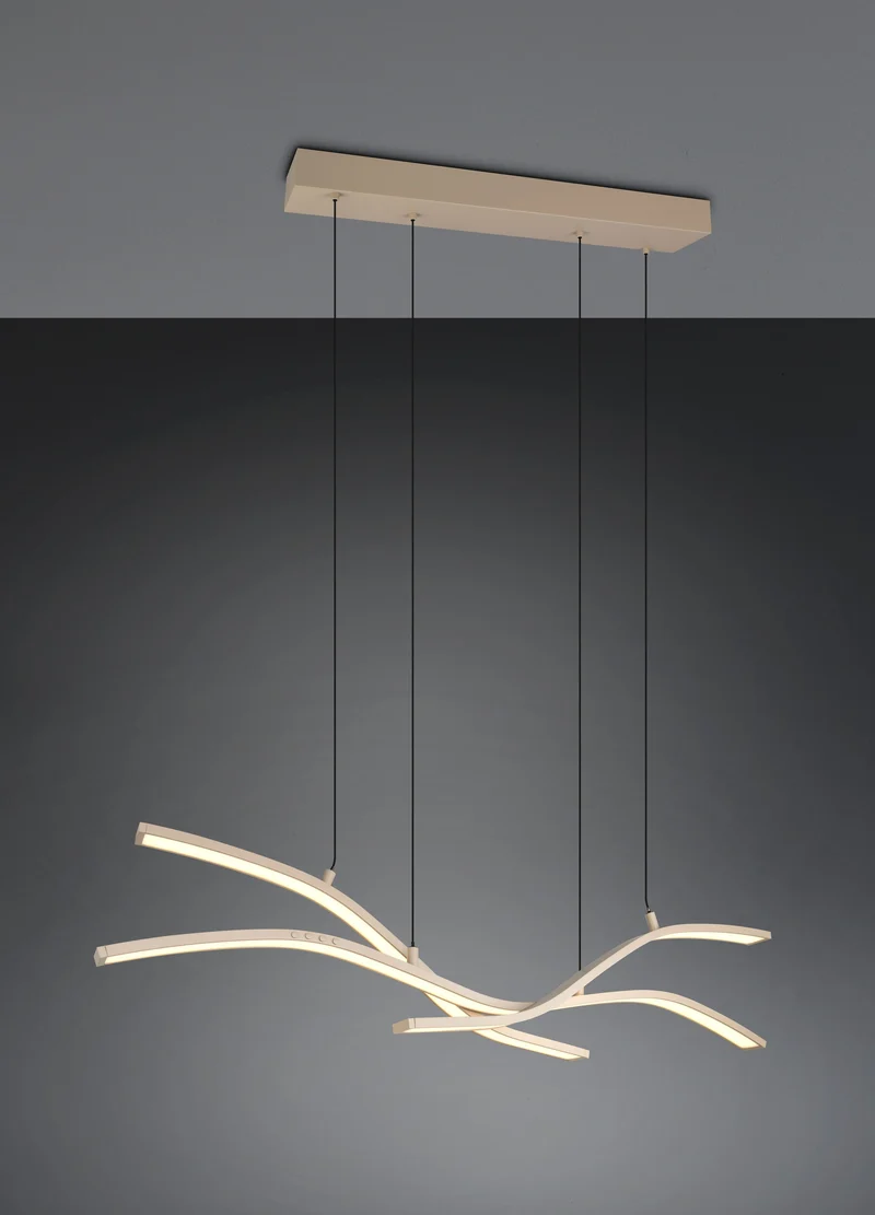 Lámpara colgante Trio Spider antracita 130x170cm 2700-6500K regulable 50W 332810343