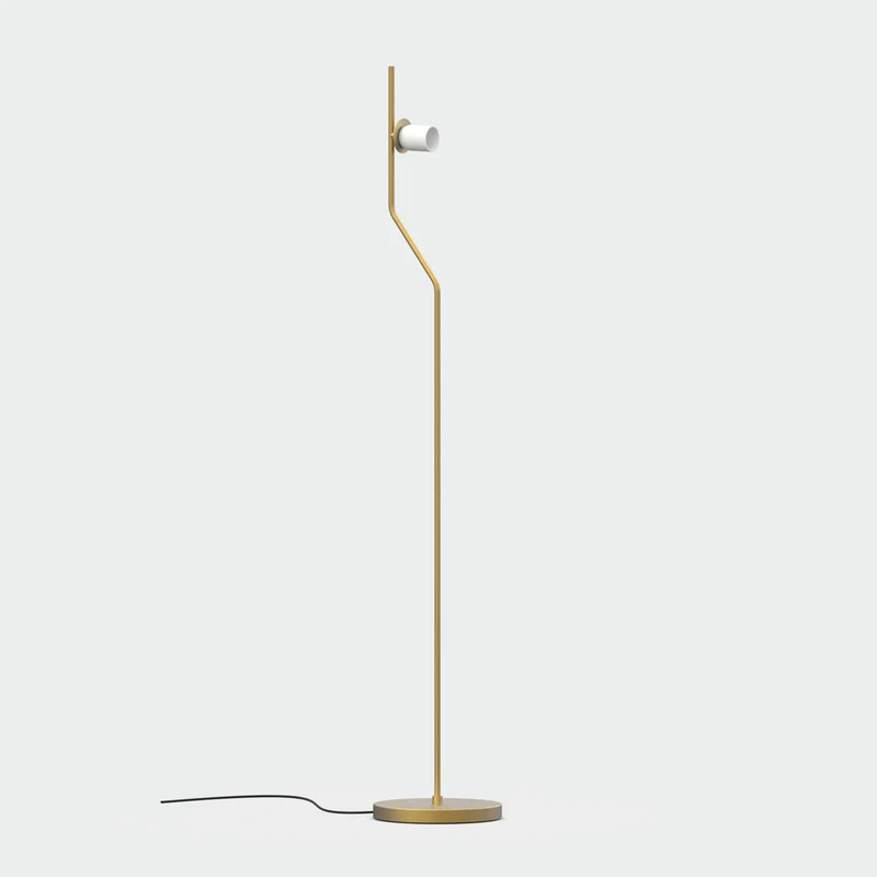 Lámpara de pie salón ACB Maui LED E27 vidrio oro viejo mate sin tulipa 15W H8163082OMSP
