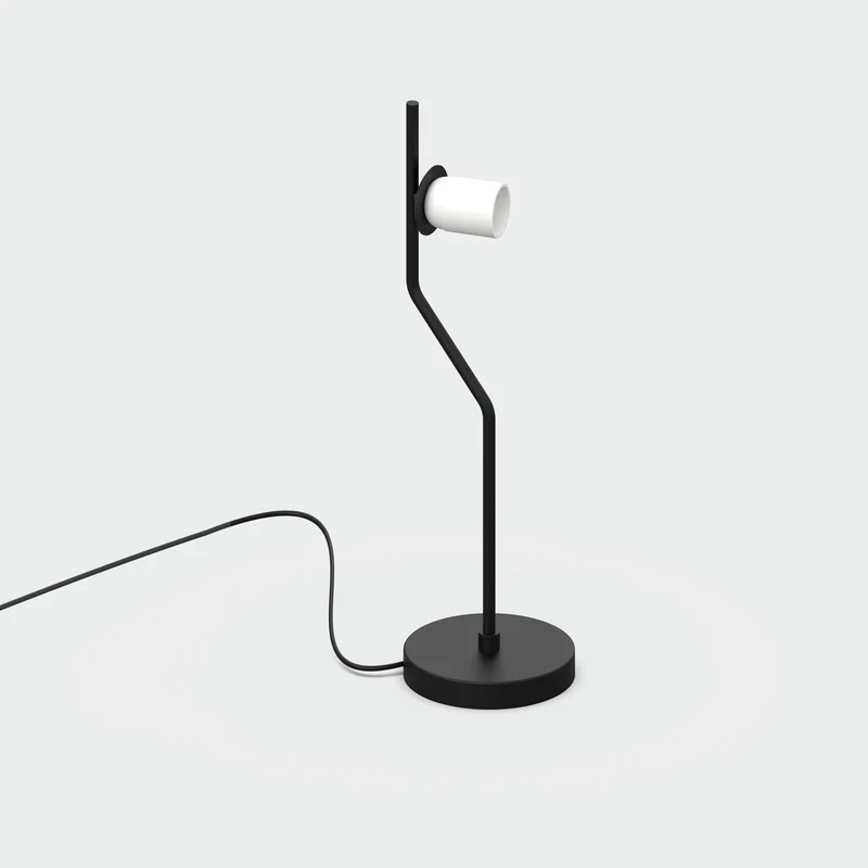 Lámpara de mesa ACB Maui LED E27 vidrio negro mate sin tulipa 15W S8163082NLSP