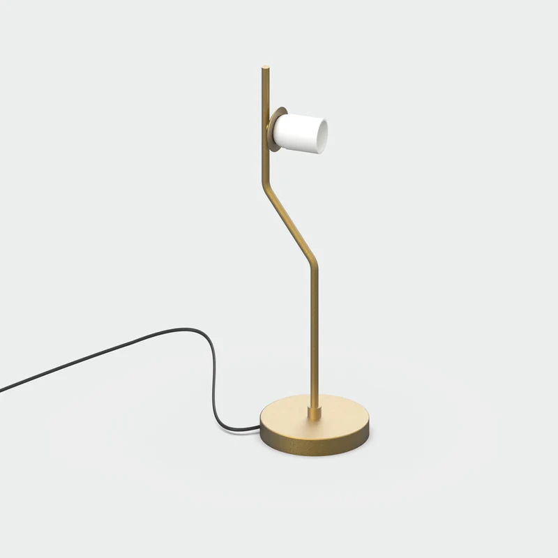 Lámpara de mesa ACB Maui LED E27 vidrio oro viejo mate sin tulipa 15W S8163082OMSP