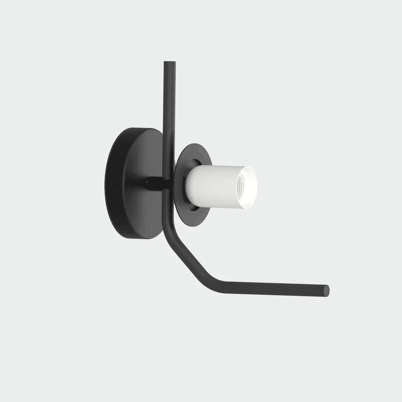 Lámpara de pared aplique ACB Maui LED E27 vidrio negro mate sin tulipa apto A8163082NLSP