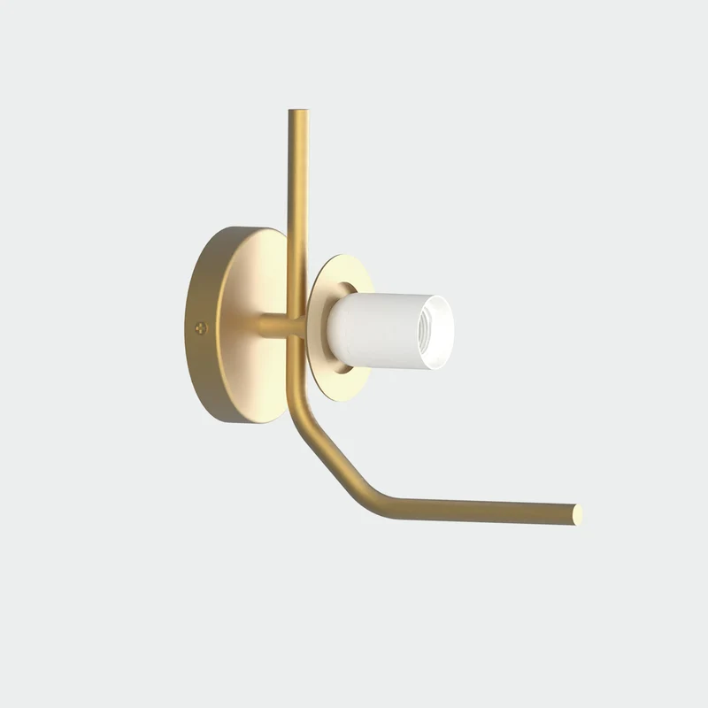 Lámpara de pared aplique ACB Maui LED E27 vidrio oro viejo mate sin tulipa apto A8163082OMSP