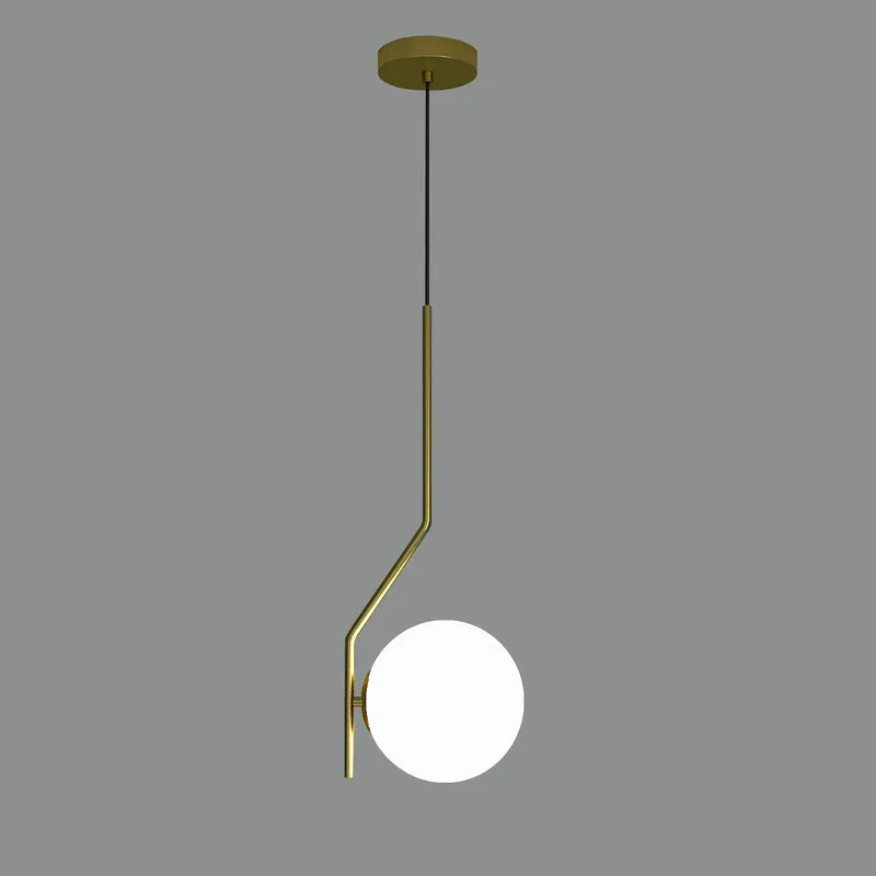 Lámpara de techo colgante ACB Maui LED E27 vidrio oro viejo mate sin tulipa 15W C8163082OMSP