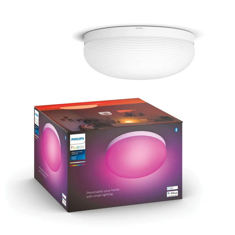 Philips Hue White and Color Ambiance Plafón flourish blanco RGBW 33W 2250lm 87195