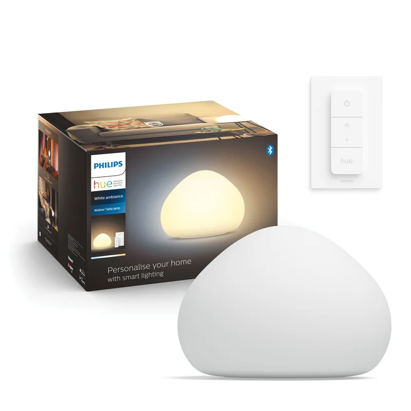 Philips Hue Lámpara de mesa wellner blanco White Ambiance 8W 800lm