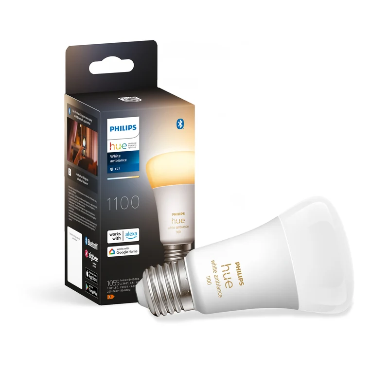 Philips Hue Bombilla White Ambiance E27 11W 1055lm
