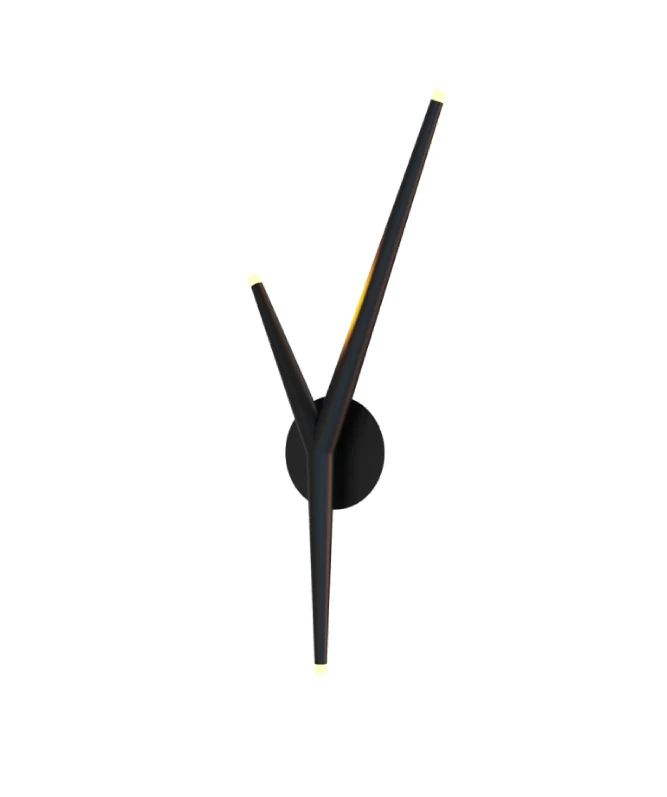 Aplique Mantra Arrecife LED negro 3000K IP20 58,7cm 9221