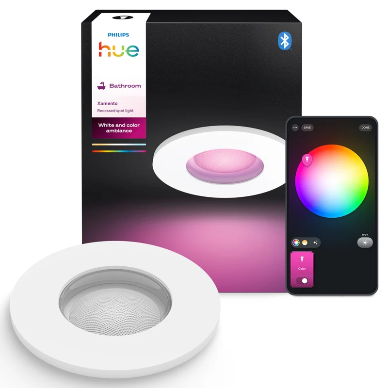 Philips Hue White and Color Ambiance Empotrable Xamento blanco RGBW 4,2W IP44 87211