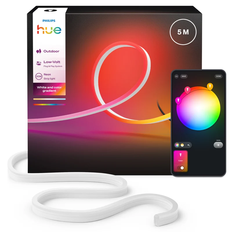 Philips Hue White and Color Ambiance Tira LED neon outdoor ledstrip blanco RGBW 87211