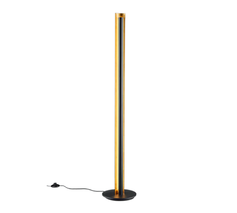 Lámpara de pie Trio Texel LED negro 3000K Ø25cm 15W 474410179