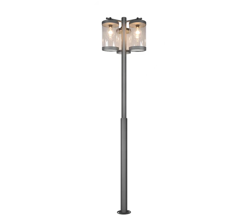 Poste de exterior Trio Sambesi antracita E27 IP44 Ø51cm 240cm 404160342