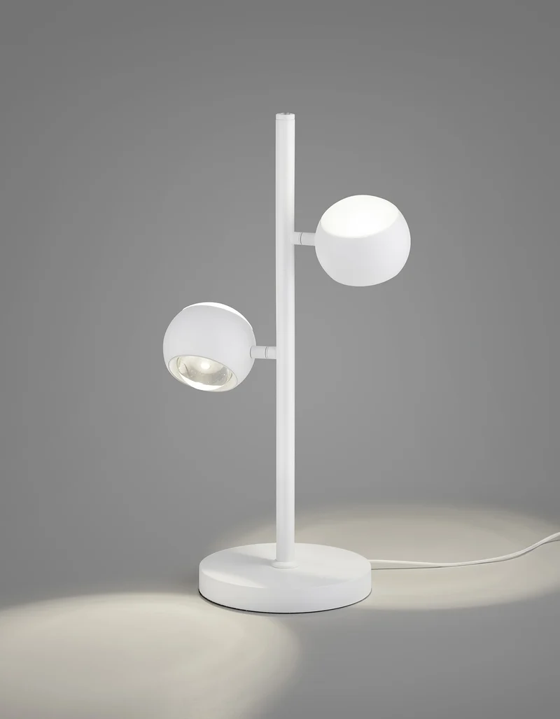 Lámpara de sobremesa Trio Cannon blanco mate 2700-6500K regulable 24x50cm 5W MR54442131