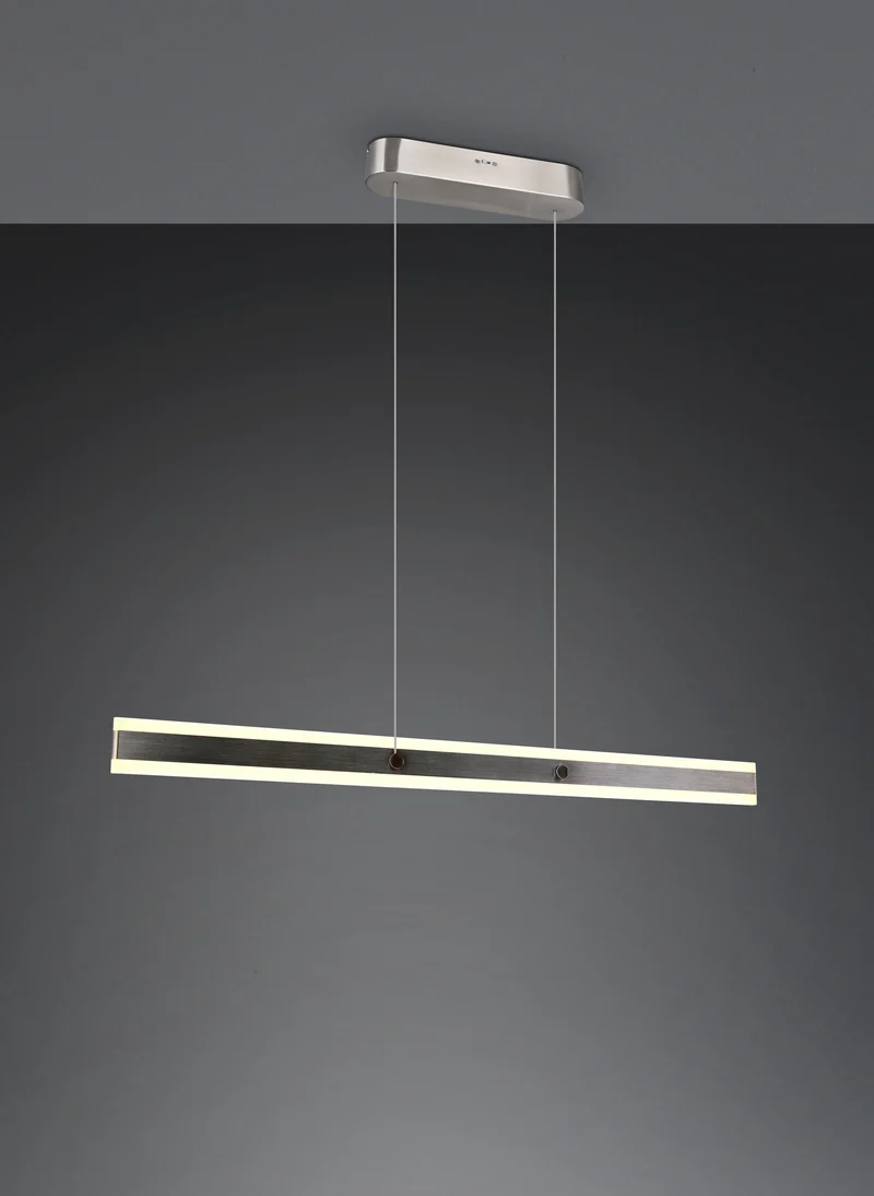 Lámpara colgante Trio Arcola níquel mate 115x150cm 2300+3000+4000K 36W 331210107