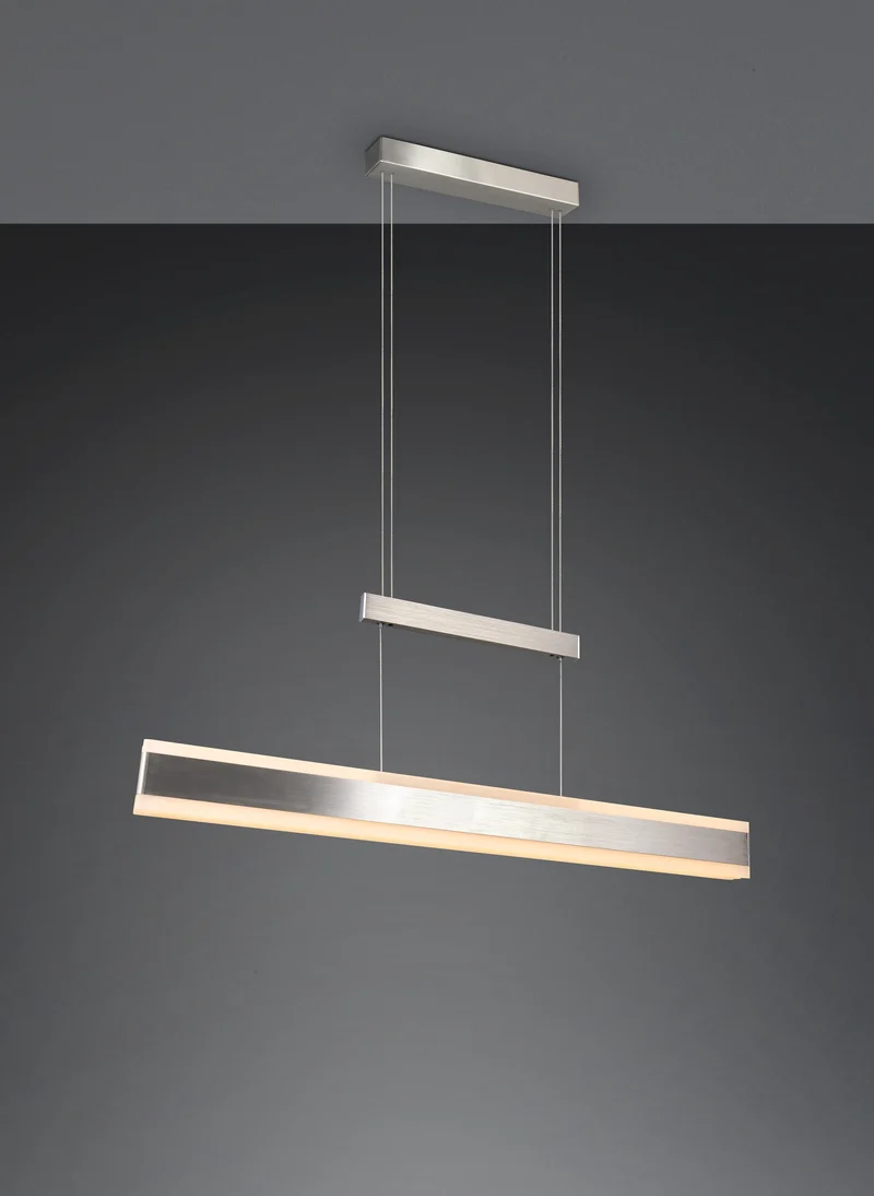 Lámpara colgante Trio Arcola níquel mate 152x174cm 2300-4000K regulable 45W 331210307