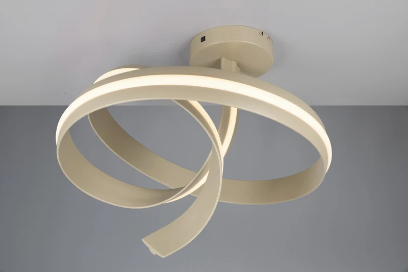 Plafón de techo Trio Cisenna antracita 2000-4000K regulable 70x56cm 50W 636110143