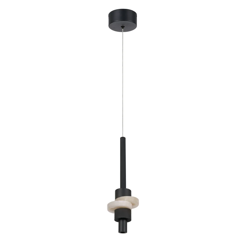 Lámpara de techo Mantra Betty LED alabastro negro 3000K IP20 Ø11cm 9426