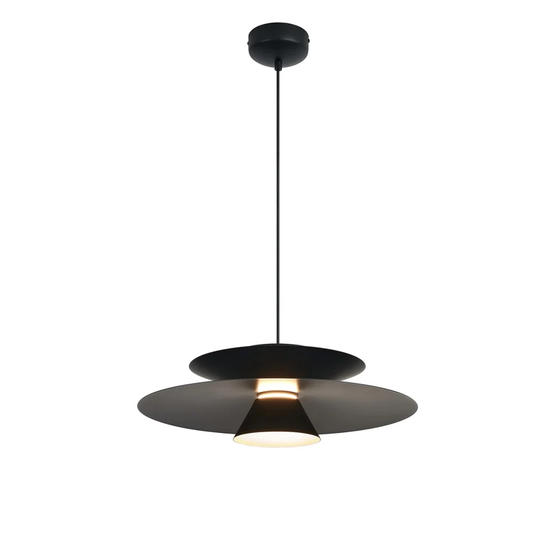 Lámpara de techo Mantra Estrella LED aluminio negro 3000K regulable IP20 Ø50cm 9438