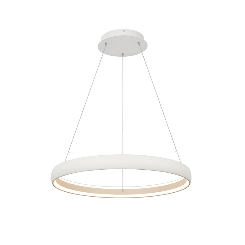 Lámpara de techo Mantra Flats grande LED aluminio blanco 3000K regulable IP20 Ø58,7cm 9430