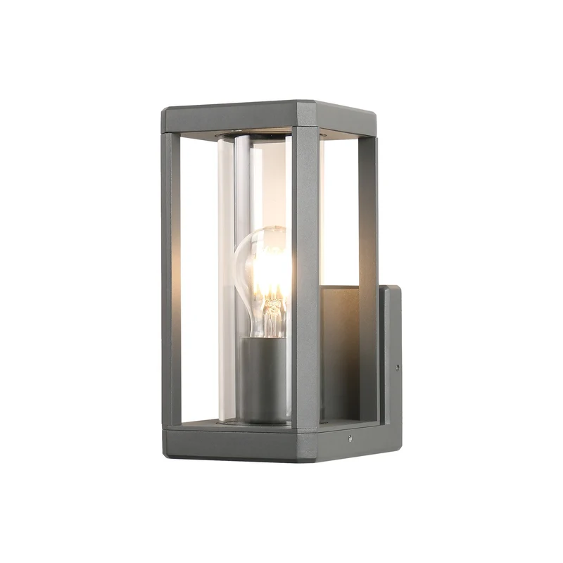 Aplique Mantra Nevada aluminio gris oscuro IP65 24cm 8899