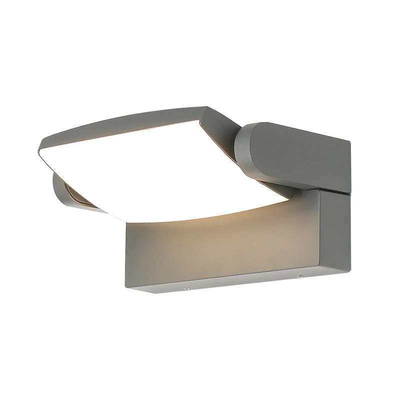 Aplique Mantra Hood LED aluminio gris oscuro 3000 IP65 8,6cm 8896