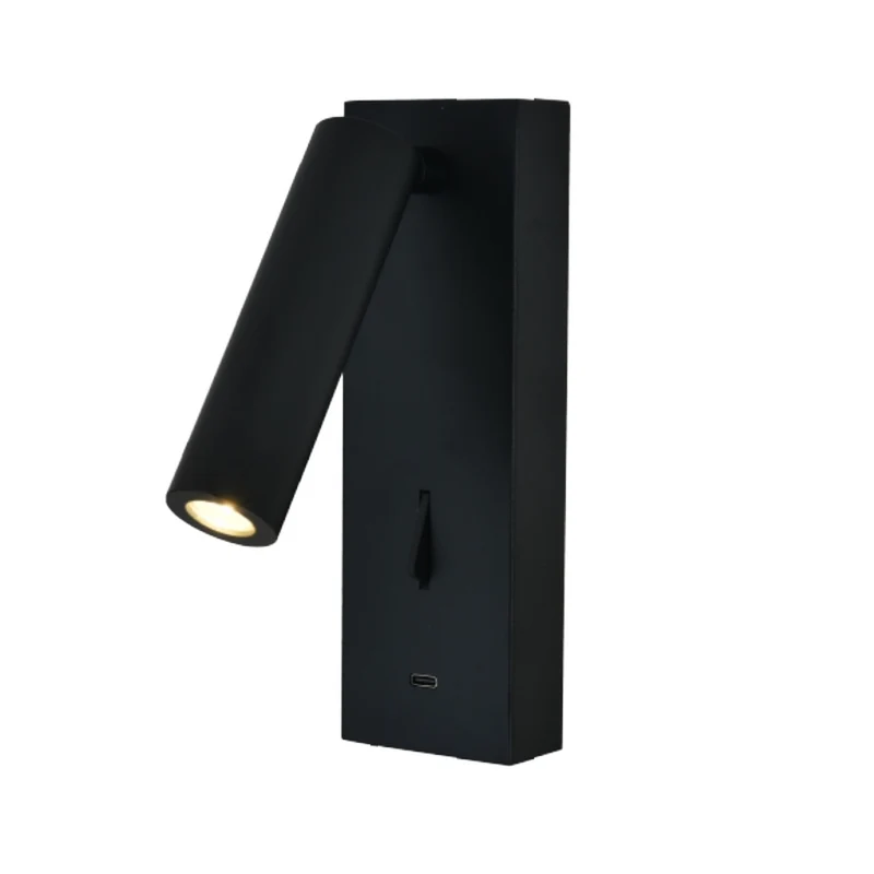 Aplique Mantra Tarifa iii LED aluminio negro 3000 IP20 18cm 8985