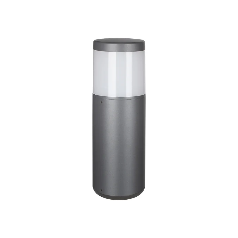 Baliza de exterior Mantra Chicago aluminio gris oscuro IP65 Ø12cm 8844