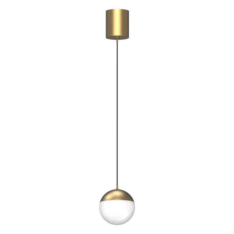 Lámpara de techo Mantra Kilda grande LED aluminio dorado 3000 IP20 Ø9,5cm 8440 para salón