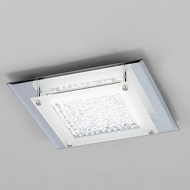 Plafón Mantra Crystal LED cristal gris oscuro 4000 IP20 6,6cm 4580