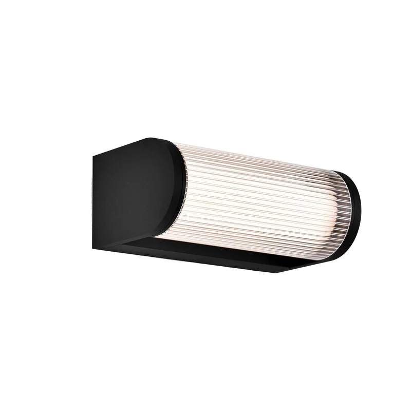 Aplique de exterior Mantra Gant LED aluminio negro 3000 IP65 14,2cm 9155