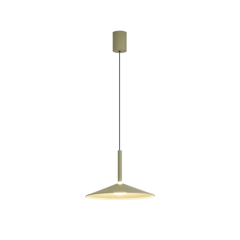 Lámpara de techo Mantra Calice grande LED aluminio verde 3000 IP20 Ø32cm 7899