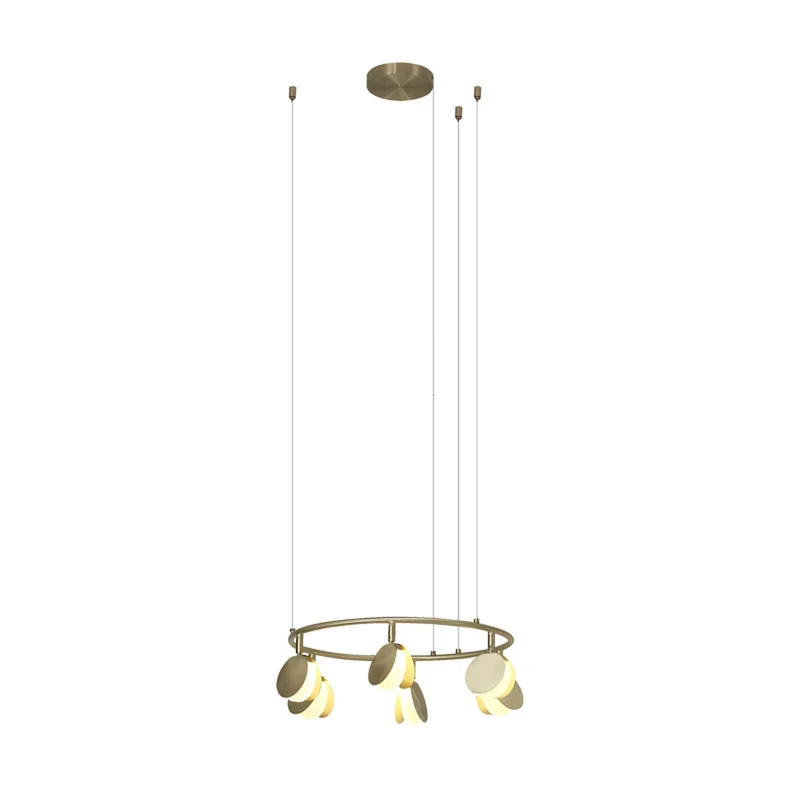 Lámpara de techo Mantra Shell LED aluminio dorado 3000 IP20 Ø46cm 7262