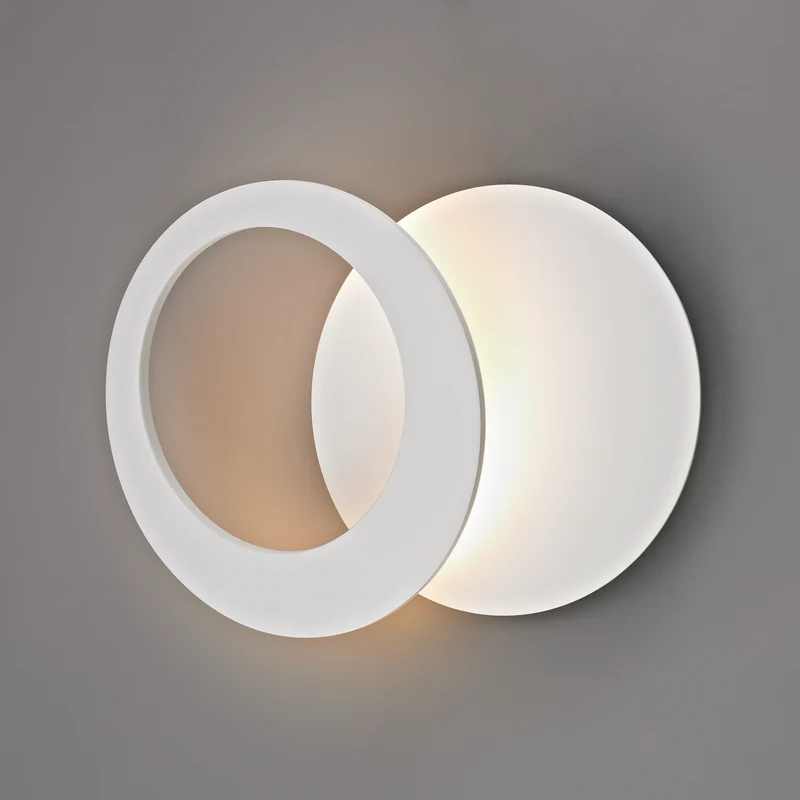 Aplique Mantra Toronto LED aluminio blanco 3000 IP20 Ø26cm 8463